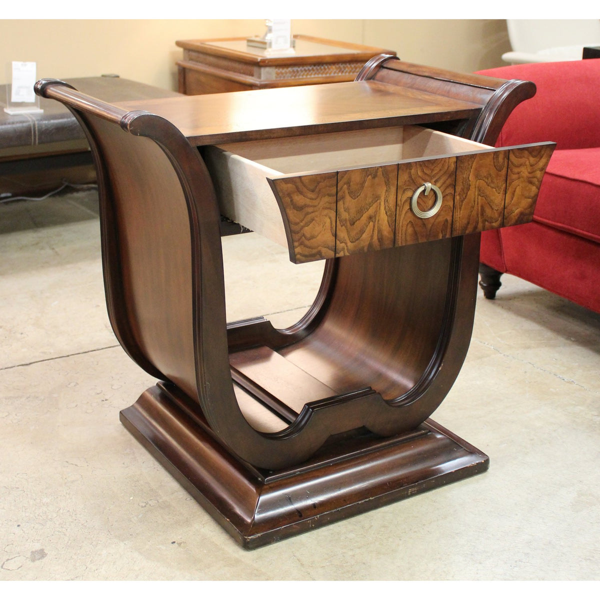 Art Deco Burlwood Accent Table