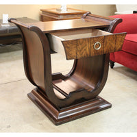 Art Deco Burlwood Accent Table