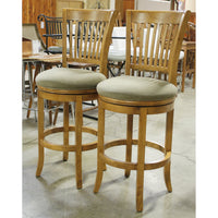 Hillsdale Furniture Pair of Wooden Swivel Bar Stools