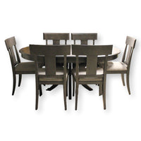 Canadel Charcoal Dining Table w/6 Chairs