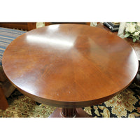 Ethan Allen Round Pedestal Accent Table