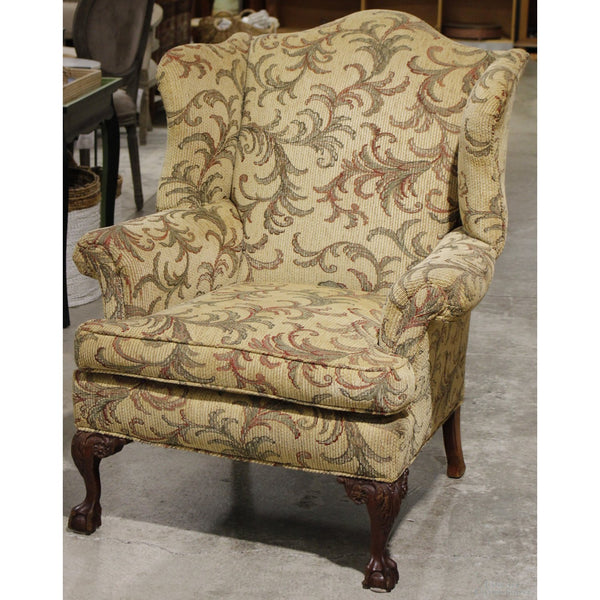 Botanical Wingback Chair