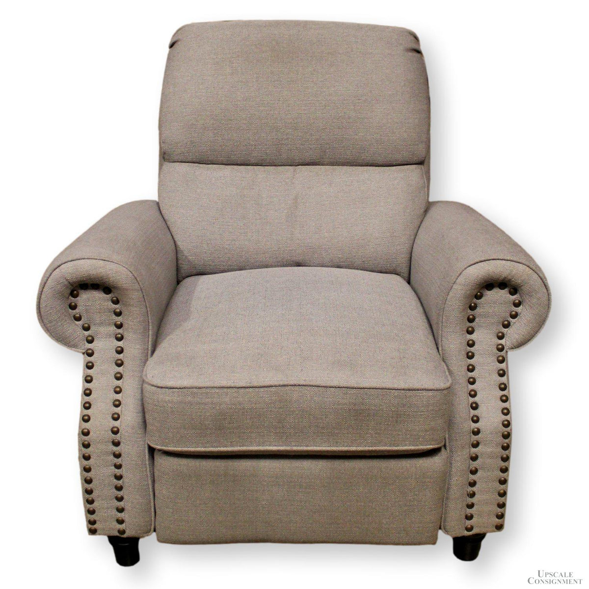 Light Gray Push-Back Recliner