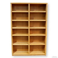 Oak 6' Double Bookcase