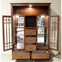 Mission Style China Cabinet