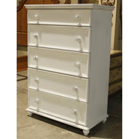 America the Beautiful Dreamer White 5 Drawer Chest of Drawers