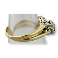 Vintage 14K Diamond Engagement & Wedding Band Set