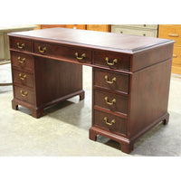 Mahogany Desk w/Leather Top