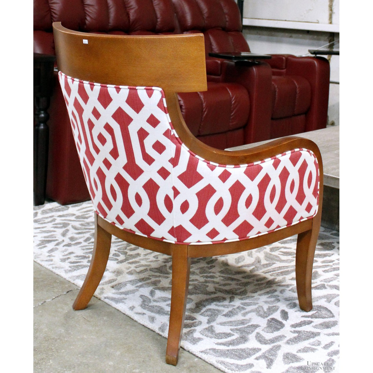CR Laine Two-Tone Red Accent Chair