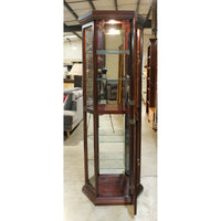 Two Door Mahogany Curio Cabinet