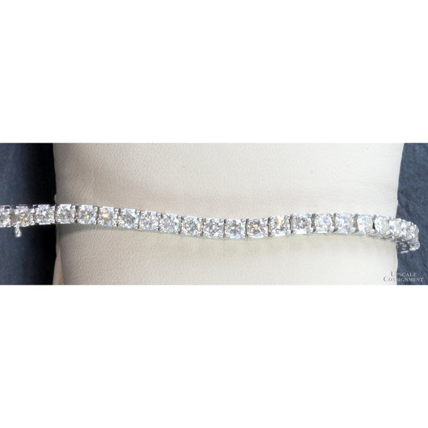 8.00ctw Round Brilliant Cut Diamond 14K Gold Bracelet