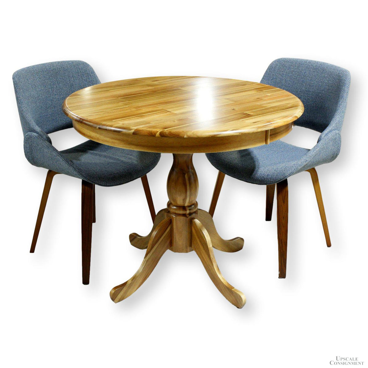 Dinette Table W/2 Blue Chairs