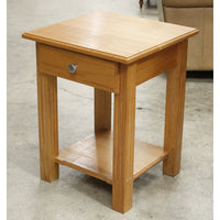 Square Oak Nighstand w/Drawer