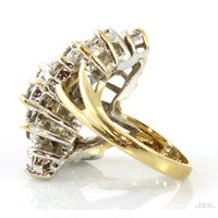 5.00ctw Diamond Cascading Waterfall 14K Cocktail Ring