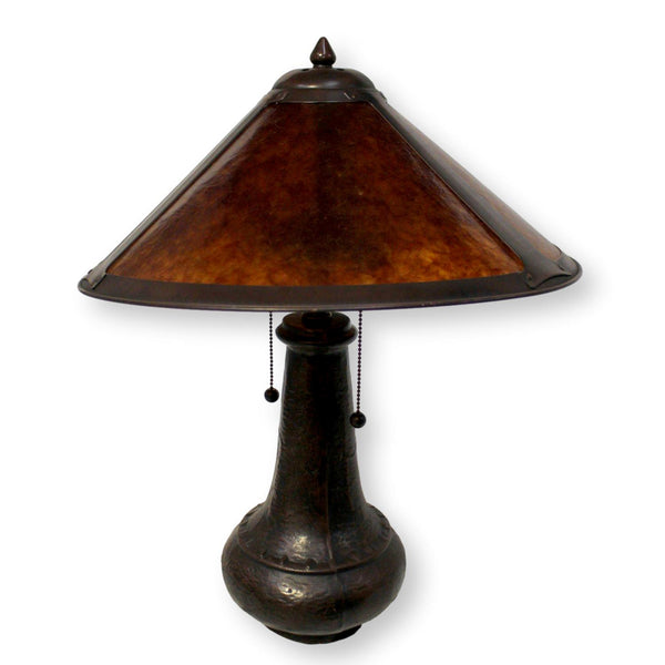 Mission Style Table Lamp w/Mica Shade