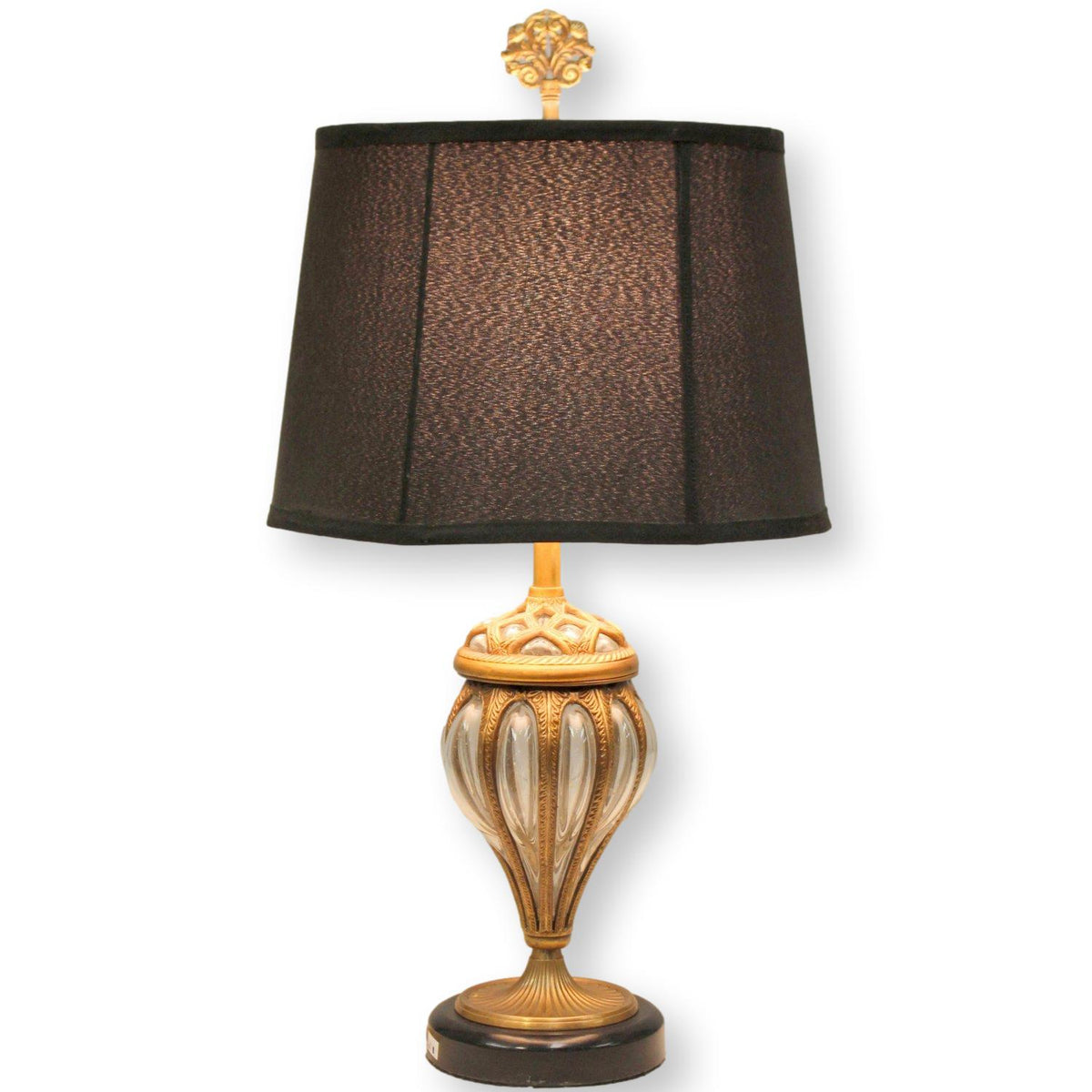 Glass & Brass Table Lamp