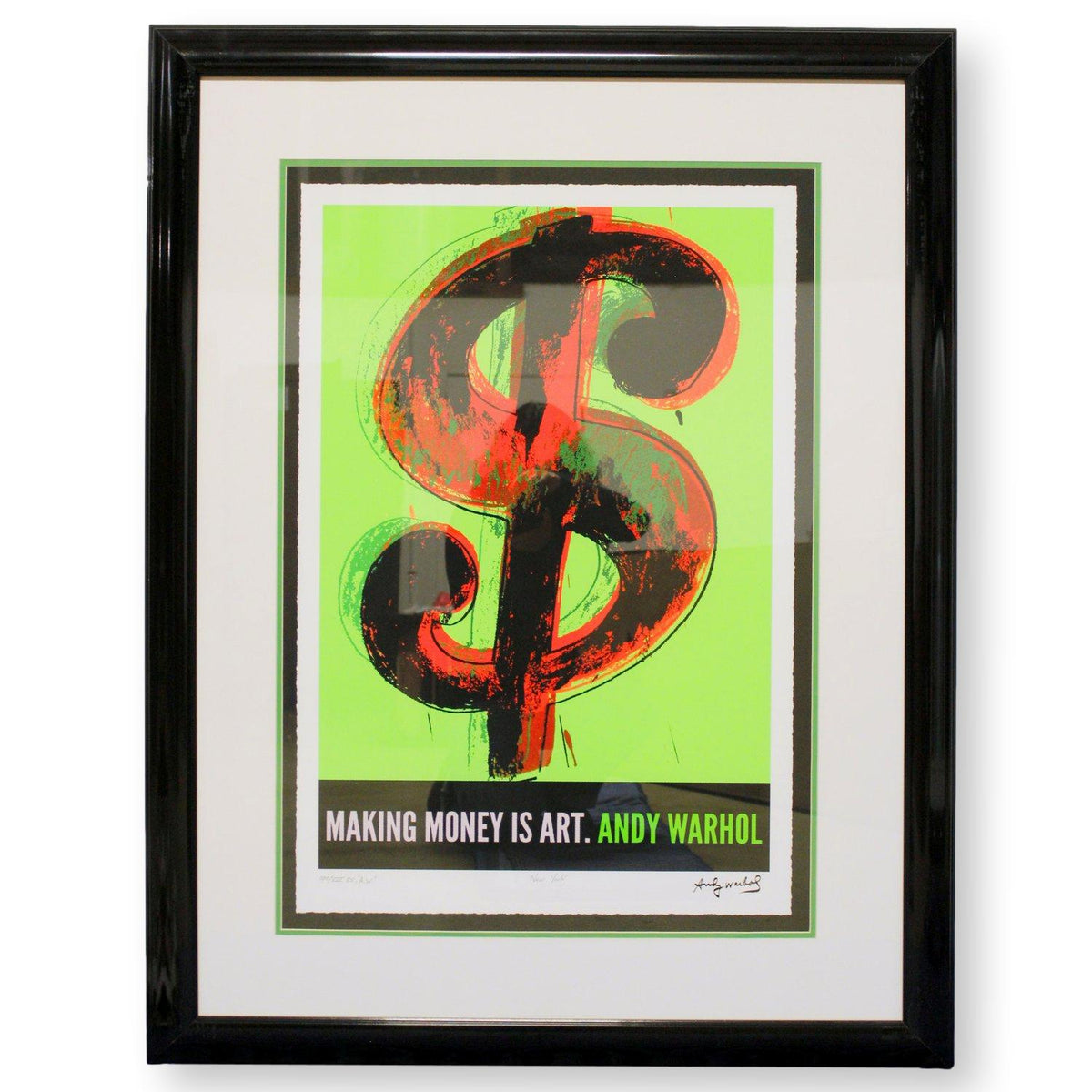 Gallery Framed Art Print 'Making Money Is Art' By Andy Warhol