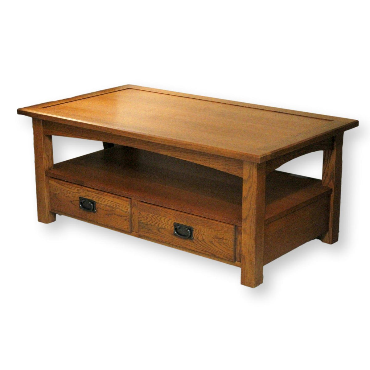 Mission Oak Coffee Table w/2 Drawers