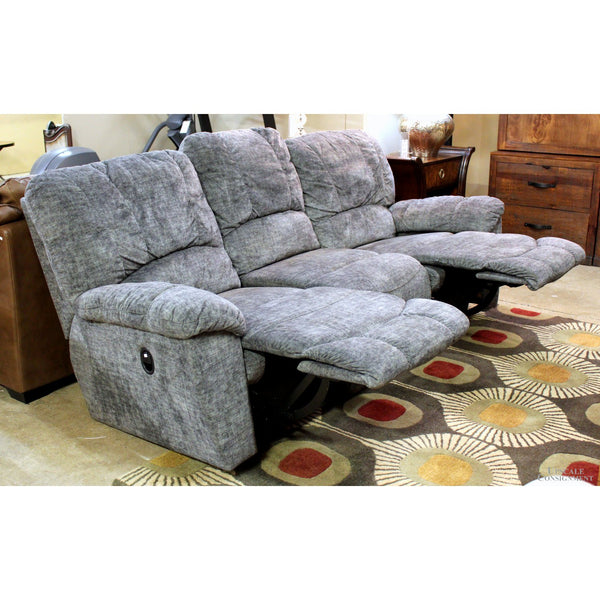 La-Z-Boy Mottled Gray Dual Reclining Sofa