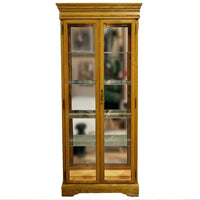 Howard Miller Oak Curio Cabinet