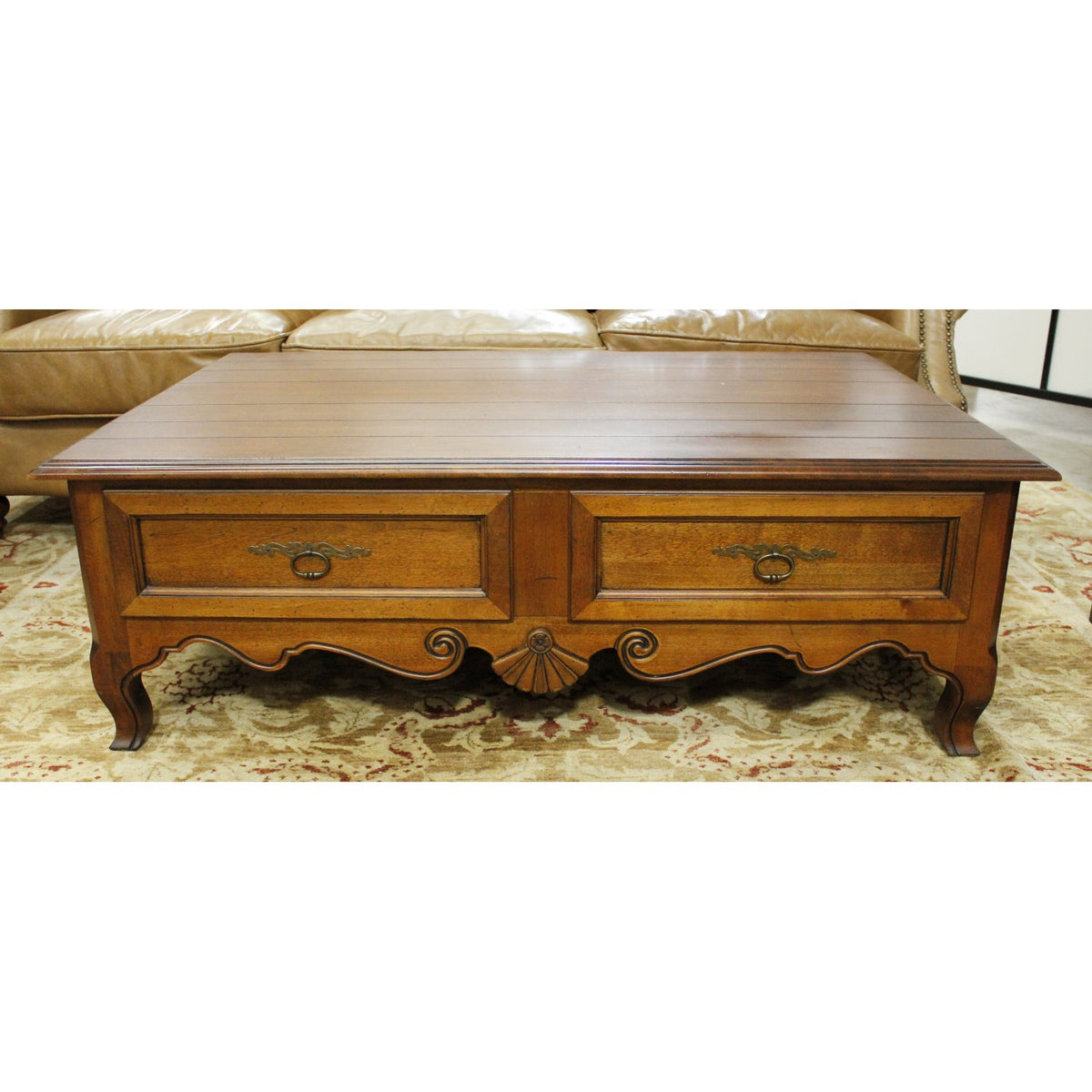 Ethan Allen 4 Drawer Coffee Table