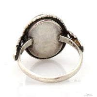 Sterling Silver Patent Assembled English Scenic Landscape Ring