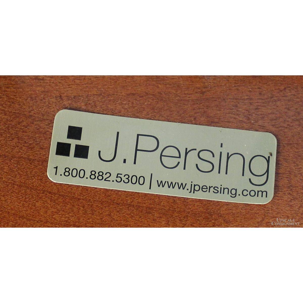 J. Persing Pair of Webbed Bar Stools