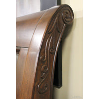 Mahogany Queen Size Sleigh Bed