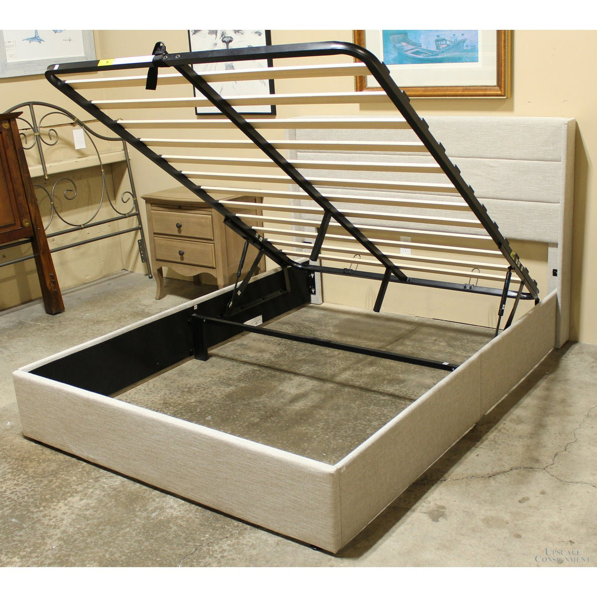 Upholstered Queen Platform Bed