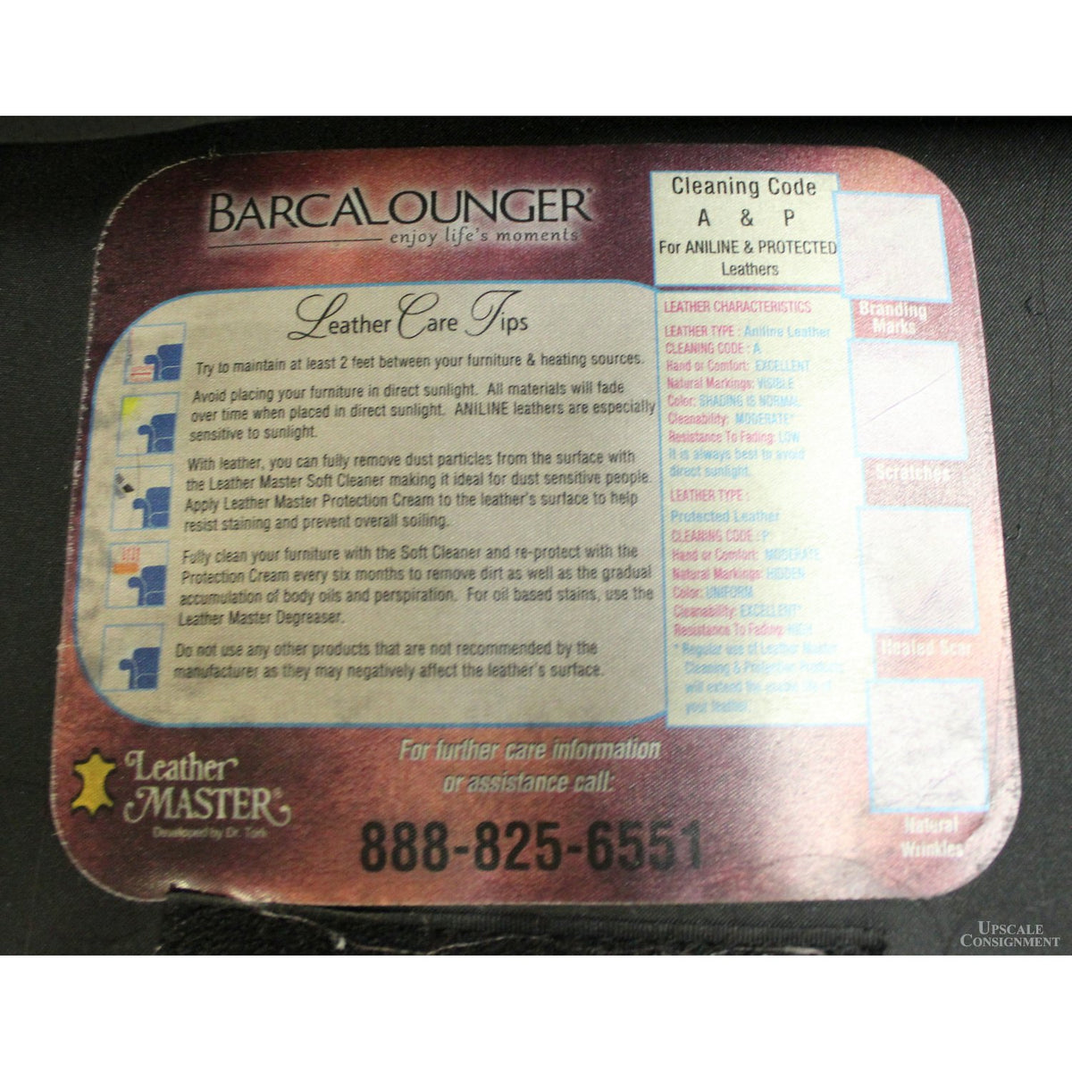 Barcalounger 'Presidential' Leather Recliner