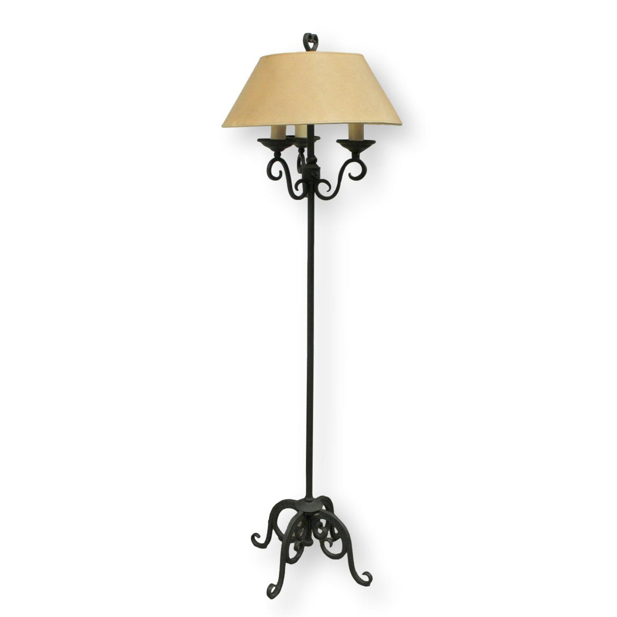 Wrought Iron Candelabra Floor Lamp