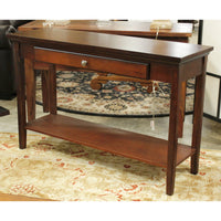 Dark Mahogany Console Table w/Drawer