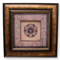 Framed Floral Medallion Artwork