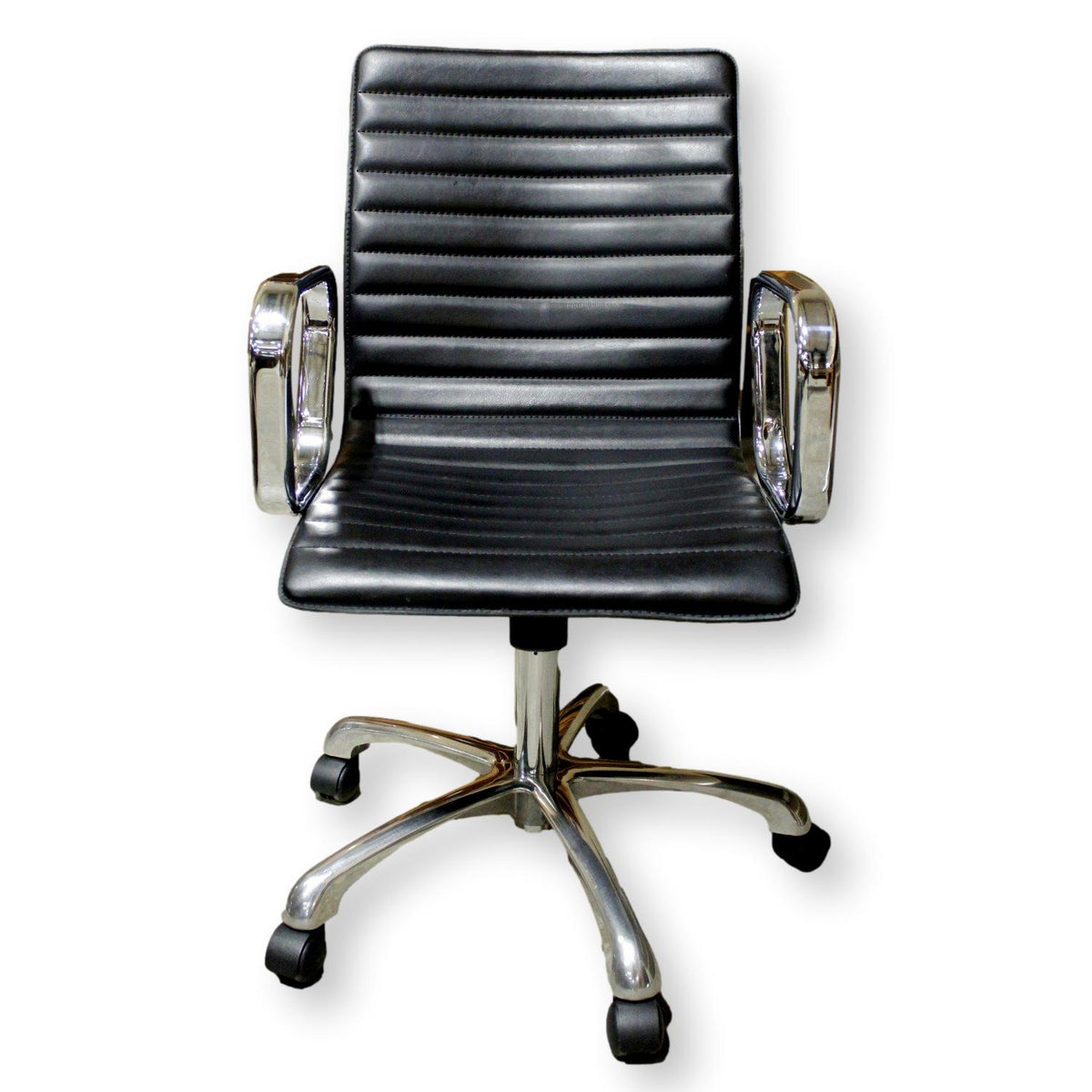 Crate & Barrel Black & Chrome Task Chair