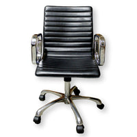 Crate & Barrel Black & Chrome Task Chair