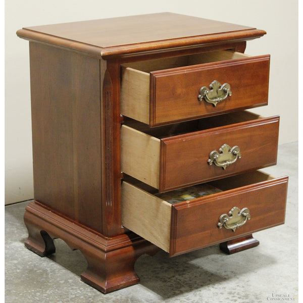 Cherry 3 Drawer Nightstand