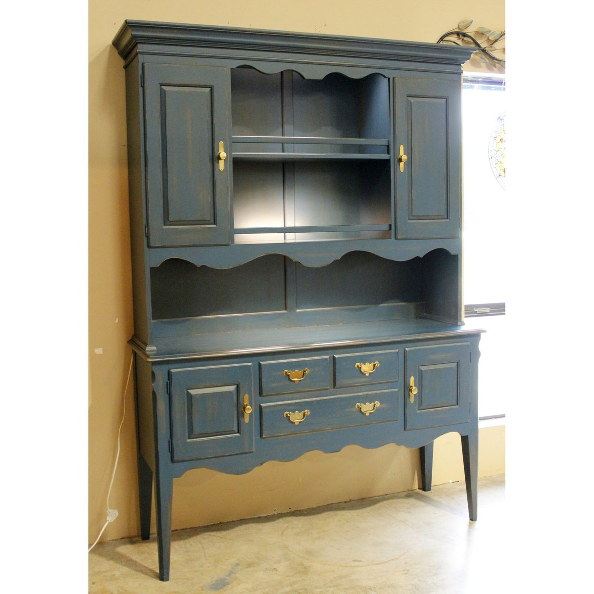 Pennsylvania House Teal Blue China Cabinet