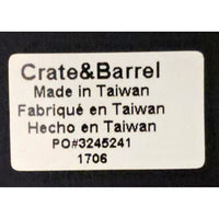 Crate & Barrel Black & Chrome Task Chair