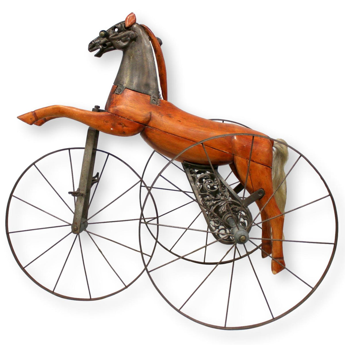 Antique French Velocipede Horse Tricycle