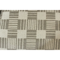 Baker Furniture Gray & Off-White Checkered Accent Chair