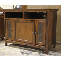 Ashley Mahogany Media Console