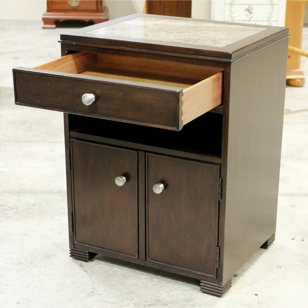 Stanley Furniture Marble Top Nightstand