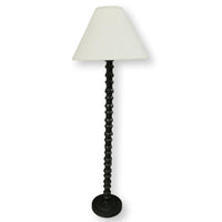 Turned Espresso Floor Lamp