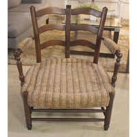 Ethan Allen Brown Tweed Accent Chair