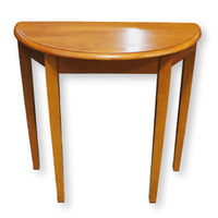 Petite Wooden Demilune Table
