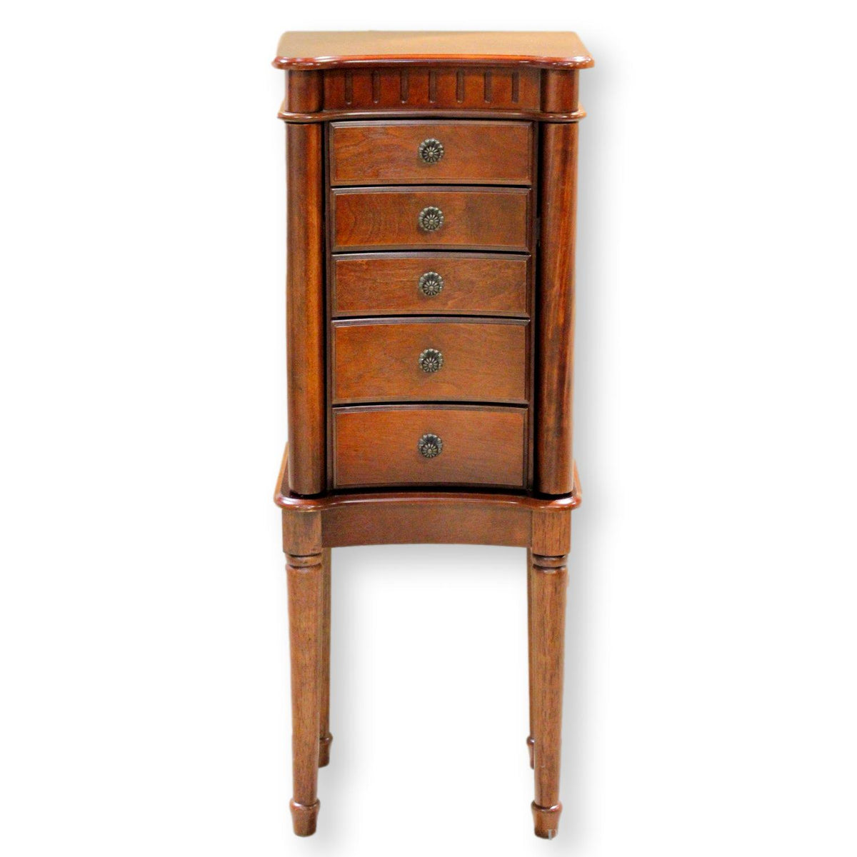 Walnut Jewelry Armoire