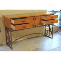 Stanley Furniture Inlaid Wood & Metal Sideboard