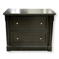 Black Lateral 2 Drawer File Cabinet