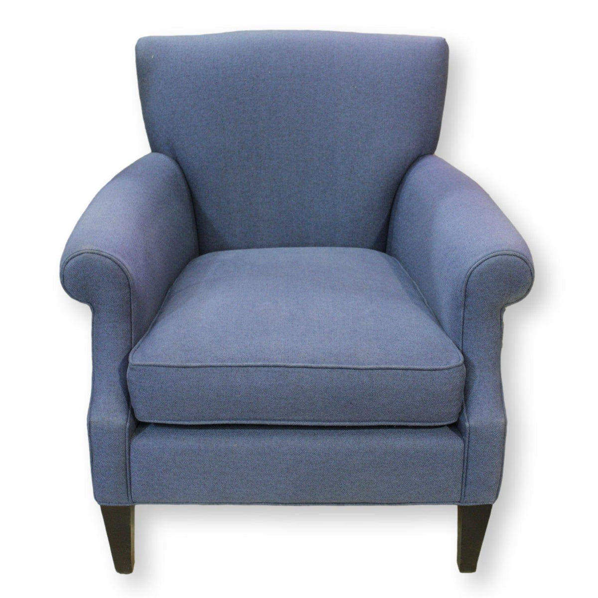 Crate & Barrel Blue Accent Chair