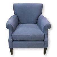 Crate & Barrel Blue Accent Chair